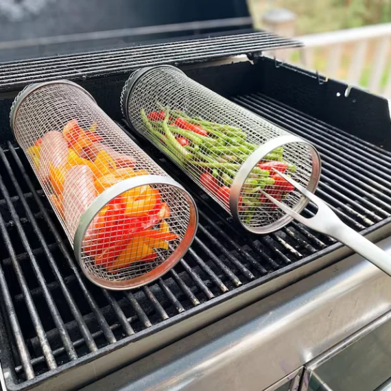 Barbecue stainless steel wire mesh cylinder - Image 6
