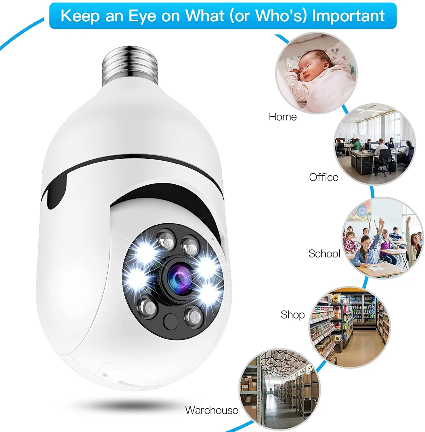Keilini Lightbulb Security Camera - Image 5