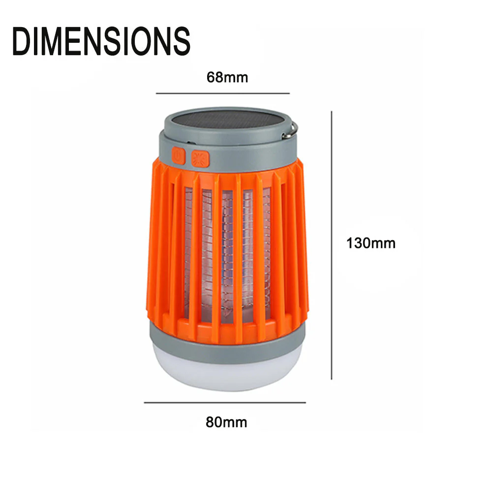 Bug Zapper Solar and USB charging Outdoor LED Light and Mosquito Killer - Image 6